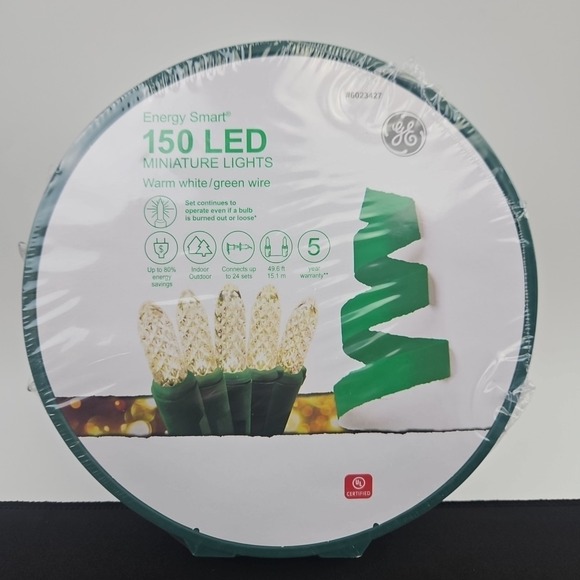 Georg Roth Other - GE Energy Smart 150 Ct 49.6 ft Warm White MIniature LED Christmas String Light